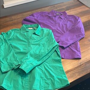 Lee Vibrant Green Button-Up Shirt